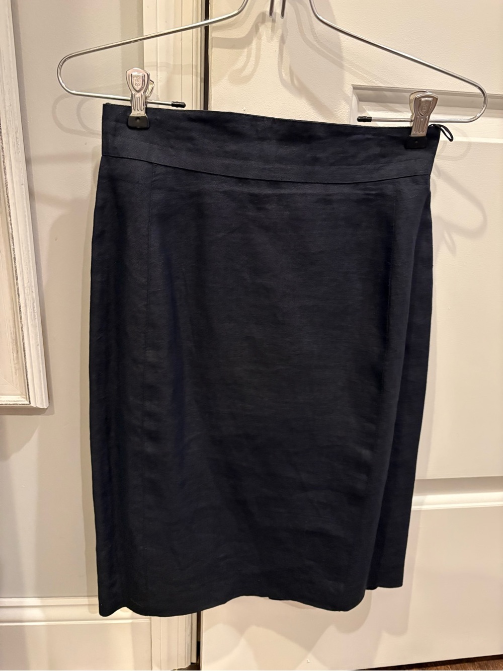 VertigoClassic Women's Navy Knee-Length Skirt